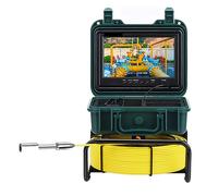 AUBEST Telecamera d'ispezione 9 "Schermo HD DVR/WiFi Scheda da 8 GB IP68 20/30/50M Telecamera di ispezione del tubo 23mm Scarico Fogna Conduttura Endoscopio industriale(40 m)