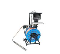 AUBEST Telecamera d'ispezione Telecamera di ispezione del pozzo trivellato da 150 m Telecamera for tubo dell'acqua con rotazione a 360 gradi con bobina manuale(200m)