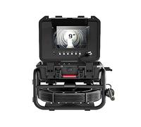 AUBEST Telecamera d'ispezione Telecamera for ispezione tubi fognari con schermo 512HZ 9" IPS 1080P + video autolivellante + registrazione ingrandimento immagine 5X + contametri(20m,7MM Cable)