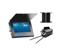 AUBEST Telecamera Subacquea, Telecamera da Pesca Subacquea HD 12 luci a infrarossi Ghiaccio con Ampia visuale a 220° for Barca sul Lago(4.3inch)