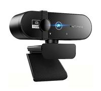 AUBEST Webcam, Webcam 4K Mini videocamera 1080P Webcam Full HD 2K con microfono Autofocus Web Camera for PC Computer portatile Videocamera online(4K)