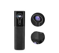 AUBEST Webcam, Webcam con inquadratura automatica con microfoni e altoparlante 88° Wide FOV 2K 60fps USB Streaming Webcam audio video for conferenze