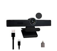 AUBEST Webcam, Webcam EPTZ 4K 8MP con inquadratura automatica Webcam for PC USB con microfoni e altoparlante Zoom digitale 5X Web cam EPTZ 120° FOV(1080P60fps Webcam)