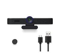 AUBEST Webcam, Webcam for PC HD1080P 60FPS tutto in uno con microfoni e altoparlante Webcam grandangolare 108° for conferenze, streaming live, registrazione