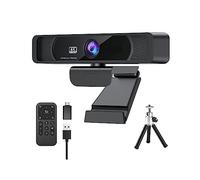AUBEST Webcam, Webcam HD 4K 30Fps 120 Webcam grandangolare con microfono Telecomando Streaming PC for conferenze, Live Streaming