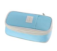 Aublinto Astuccio portapenne, astuccio portapenne, astuccio per cancelleria, astuccio pieghevole in lino, per adolescenti, tipo 2, taglia unica