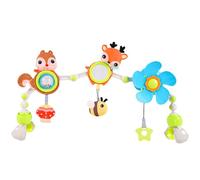 Aublinto Carrozzina giocattolo per arco di gioco per bambini, giocattolo per culla giocattolo e ovetto, giocattolo per bambini da 0 a 12 mesi, giocattolo con cervo