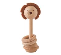 Aublinto Massaggiagengive per bambini, dentizione per animali e uncinetto, set per dentizione in legno e animali in legno