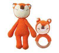Aublinto Massaggiagengive per bambini, in legno, per bambini e bambine, regalo per nascita