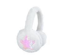 Aublinto Paraorecchie da donna in peluche, Regolabili Paraorecchie Peluche Paraorecchie in peluche per donna Paraorecchie con Stelle con Paillettes Paraorecchie Pieghevoli Per Il Freddo