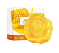 Aublinto Sapone naturale miele di Bulgaria, sapone da doccia, sapone naturale come gel doccia solido e shampoo solido Premium Soap Bar per doccia naturale come gel doccia solido per tutti i tipi di