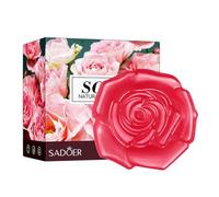 Aublinto Saponi Rose of Bulgaria, sapone da doccia, sapone naturale come gel doccia solido e shampoo solido Premium Soap Bar per doccia naturale come gel doccia solido per tutti i tipi di pelle