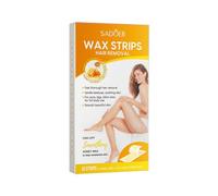 Aublinto Strisce di cera fredda, strisce di cera calda e pasta di zucchero, delicate sulla pelle, facili da depilare, strisce di cera fredda, ogni tipo di depilazione su gambe, petto, schiena, zona