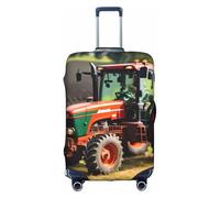 Aubnva Azienda Trattori agricoli Stampa Lavabile Viaggio Bagagli Copertura Personalizzata Valigia Protector per Business Leisure, bianco, M