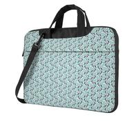 Aubnva Borsa da lavoro da ufficio leggera e versatile con stampa di pinguini carini borsa elegante e funzionale per computer portatile donna uomo, Nero , 13 inch