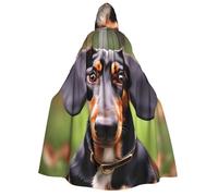 Aubnva Dachshund Weiner Pet Dogs Stampa Uomini Donne Mantello con Cappuccio Comodo Halloween Carnevale Costume di Natale Tema