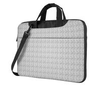 Aubnva Elegante Folla Di Pinguini Stampa Modello Leggero Versatile Ufficio Borsa Da Lavoro Elegante E Funzionale Borsa Del Computer Portatile Donne Uomini, Nero , 15.6 inch
