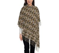 Aubnva Imagen De Pug Stampa Inverno Autunno Primavera Sciarpa Vacanza Caldo Scialle Elegante per Viaggi Party Abbigliamento Casual