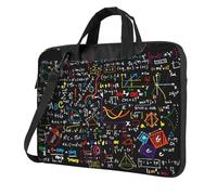 Aubnva Matematica Formula Stampa Leggero Versatile Ufficio Lavoro Bag Elegante E Funzionale Laptop Bag Donne Uomini, Nero , 15.6 inch
