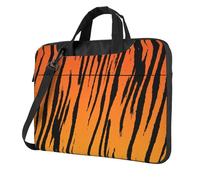 Aubnva Tiger Stripe Print Leggero Versatile Ufficio Lavoro Borsa Elegante e Funzionale Laptop Bag Donne Uomini, Nero , 13 inch