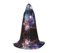 Aubnva Universo Galaxy Space Print Mantello con cappuccio Unisex Varietà Halloween Cosplay Carnevale Confortevole Elegante Robe