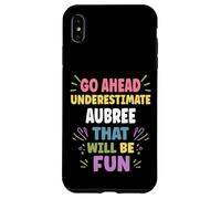 AUBREE Personalized Women's Gift Custom AUBREE Custodia per iPhone XS Max