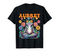 Aubrey Design Stravagante a Forma di Rana per Ragazze, Nome Aubrey Maglietta