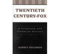 Aubrey Solomon Twentieth Century-Fox (Tascabile) Scarecrow Filmmakers Series