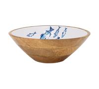 AUBRY GASPARD - Cestino rotondo in mango e resina - Arredamento Pesci - per cucina e arti della tavola - Design elegante e naturale - Accessori pratici per la casa