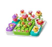 Auby STEM Busy Board Montessori per Bambini 1-3 Anni: 30+ Blocchi, Labirinto Foresta e Giardino - Tavola Attività e Giocattolo per la Motricità Fine, 18+ Mesi