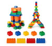 Aubzy Set di Costruzione per Bambini, 100 Mattoncini da 2+ Anni - Blocchi Grandi e Sicuri, 5 Colori - Sviluppa la Creatività