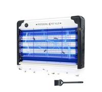 Aucaer Elettrico Uccide Zanzare Interno 30 W, Lampada Anti-zanzare con 3 Tubi UVA, Facile da Pulire, con Vassoio Raccolta di Insetti e Spazzola, Ideale per Cucina, Casa e Patio(3 x 10 W)