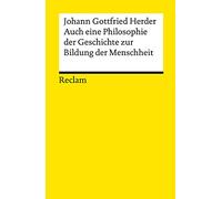 Auch eine Philosophie der Geschichte zur Bildung der Menschheit: 14221
