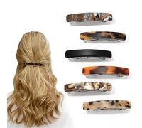 Aucuu 6 Forcine per Capelli, 7,5 cm Forcine per Capelli Francesi da Donna, design piatto, ideali per la guida, lo yoga, il fitness