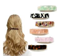 Aucuu 6 Forcine per Capelli, 7,5 cm Forcine per Capelli Francesi da Donna, design piatto, ideali per la guida, lo yoga, il fitness