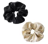 Aucuu Fascette per Capelli in 100% Pura Seta di Gelso, 2 Pezzi Scrunchies in Seta, Delicate sui Capelli, Lussuose, Elastici per Capelli Morbidi e Setosi, Delicati Contro la Rottura dei Capelli