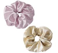 Aucuu Fascette per Capelli in 100% Pura Seta di Gelso, 2 Pezzi Scrunchies in Seta, Delicate sui Capelli, Lussuose, Elastici per Capelli Morbidi e Setosi, Delicati Contro la Rottura dei Capelli