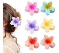 Aucuu Pinze per Capelli Fiori Clip Artiglio da Donna,6 Pezzi Floreali Mollettone Capelli Grande, Ciappo per Capelli Antiscivolo,Molletta Fiore Hawaii,Mollettone con Fiore,Flower Hair Clips