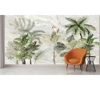 Audace Liberté Carta da parati panoramica giungla tropicale seta 355×250 cm Carta da parati gigante 3D soggiorno camera da letto sala da pranzo camera dei bambini decorazione della parete - banani