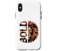 Audace: resta forte nella fede con coraggio e speranza dal cuore di leone Custodia per iPhone X/XS