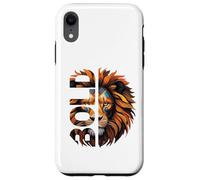 Audace: resta forte nella fede con coraggio e speranza dal cuore di leone Custodia per iPhone XR