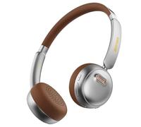 AUDALA Casque Bluetooth Sirius ANC/ENC - Réduction active du bruit à 95% - Autonomie de 70 heures - Léger avec coussinets en protéine - Bluetooth 5.4 - Chargement USB-C (Argent)