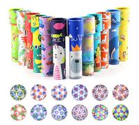 Audasi 12 Pezzi Kaleidoscope Toy Carta Classica Caleidoscopi Vintage Retro Giocattoli Educativi Passa Il Pacco Regali Per Bambini Regali Di Ritorno Per La Festa Di Compleanno Christmas Modelli casuali