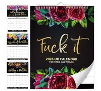 Audasi 2026 Tired-Ass Women Calendar, 2026 Fu_ck it Calendar, Calendario organizzatore settimanale, Calendario 2026 da appendere alla parete, calendario da appendere all'umorismo/anno
