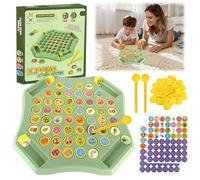 Audasi Gioco Di Scacchi Ad Abbinamento Animali, Giocattoli da Scacchiera Gioco di Memoria a Scacchi Giocattolo Educativo Interattivo Giocattoli da Tavolo Family Memory Giocos per Bambini Adulti Flip