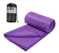 Audasi Telo per Yoga Asciugamano da Yoga Antiscivolo in Microfibra 183 * 63cm Tappetino Fitness Asciugamano Quick Dry Portable Breathable Yoga Mat Towel per Allenamento in Palestra Bikram Pilates