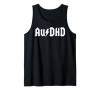 AuDHD Autismo + ADHD Sia Neurodivergente Fulmine Divertente Canotta