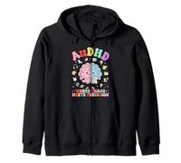 AUDHD Brain Neurodiversity Awareness Where Chaos Meets Felpa con Cappuccio