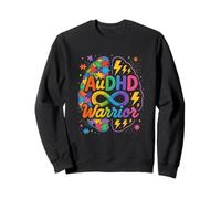 AuDHD Guerriero Neurodivergente Autismo Cervello Design Felpa