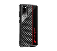 Audi 3222000302 - Cover per Smartphone Samsung S20, Colore: Grigio/Rosso